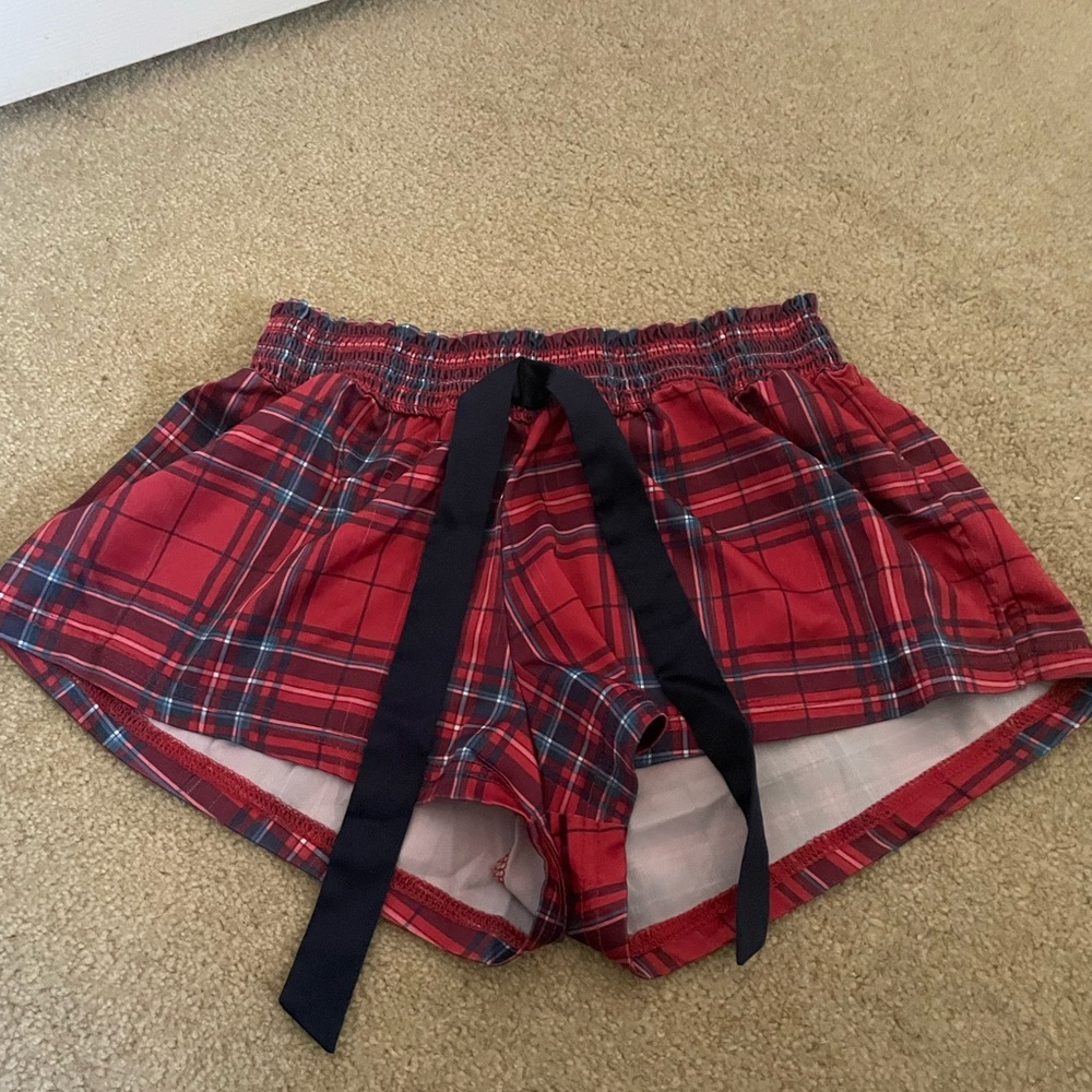 Garage Red/Blue Flannel Sleep Short